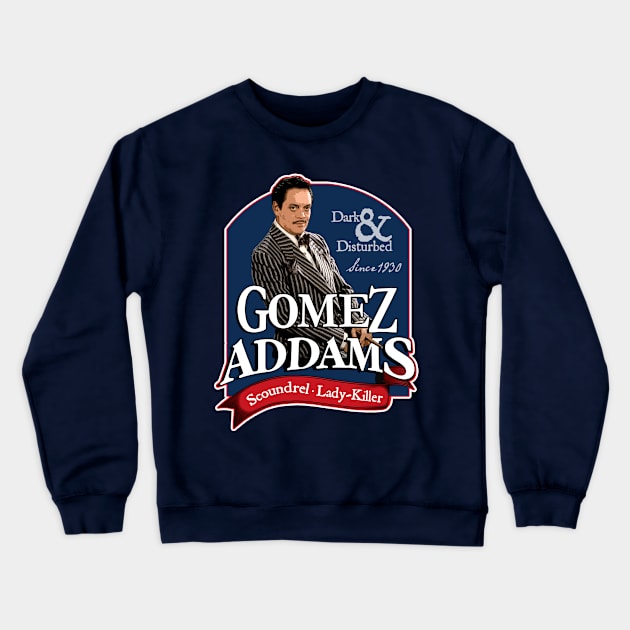 Gomez Addams (design 1 of 2) non-distressed Crewneck Sweatshirt by woodsman